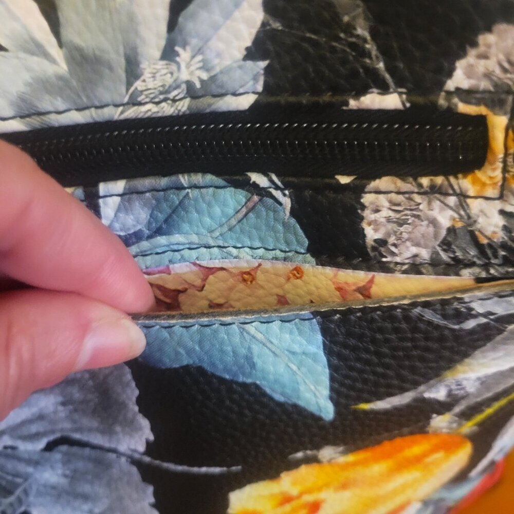 NWOT Stone Mountain Large Floral Tote Shoulder Bag - Picture 6 of 12